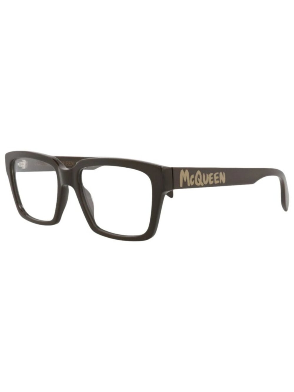New Alexander McQueen Women's Eyeglasses Square Rectangle Acetate Frame Mens